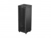 Lanberg Szafa instalacyjna rack stojąca 19 cali 47U 800x800 drzwi perforowane LCD czarna (Flat pack)